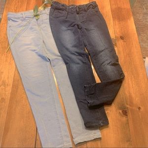 Two Bundle Cat & Jack Girl’s Size 10/12 Super Stretch Jeggings